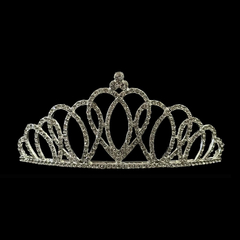 Tiara con strass