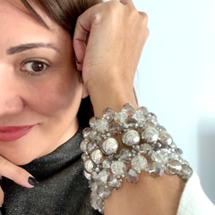 AMALIA SILVER TOTAL- SET BRAZALETE + AROS - Mela 