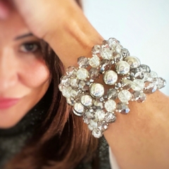 AMALIA SILVER TOTAL- SET BRAZALETE + AROS