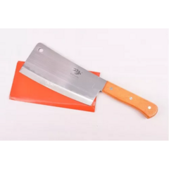 Cuchillo Hachuela De Cocina Rebanador De Acero Inoxidable Mango Madera en internet