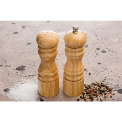 SETX2 PIMENTERO Y SALERO MOLINILLO MADERA Y MECANISMO ACERO - comprar online
