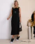 Vestido Regata Linho Alça Larga Midi - loja online