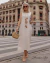 Vestido Regata Linho Alça Larga Midi - comprar online