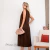 Vestido Regata Linho Alça Larga Midi - loja online