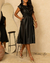 Vestido Courino Midi Com Elástico na internet