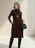 Vestido Moletinho Manga Longa Gola Alta Boba - comprar online