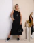 Vestido Regata Linho Alça Larga Midi na internet