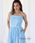 Vestido Alcinha Midi Estruturado Pala Decote - loja online
