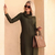 Vestido Moletinho Manga Longa Gola Alta Boba - comprar online