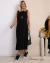 Vestido Regata Linho Alça Larga Midi - Hermosa Store