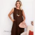 Vestido Regata Linho Alça Larga Midi na internet