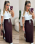 Conjunto Moletinho T-shirt e Saia Sporty Listra Lateral - comprar online