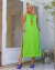 Vestido Regata Linho Alça Larga Midi - loja online