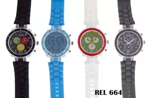 COMBO x 6 RELOJES SILVER COD. 664 - comprar online