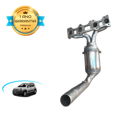 Catalisador Uno motor 1.0 de 2010 a 2015 - Fiat