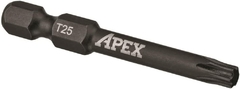 Set 2 Puntas Torx T25 51mm Largo Encastre 1/4 Apex - comprar online