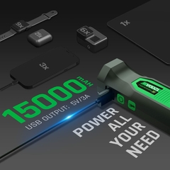 Imagen de Arrancador Portatil Booster 15000ma Linterna + Suministro de energia Megawell