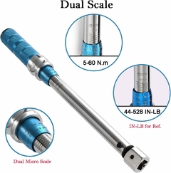 Torquimetro Intercambiable Ajustable 30cm 5 A 60nm Ayr Tools - tienda online