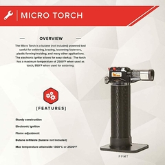 SOLDADOR RECARGABLE A GAS BUTANO POWER PROBE - AYR Tools