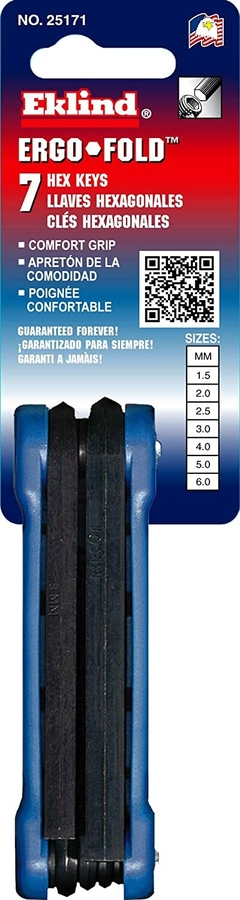 Set 7 Llaves Allen Tipo Manojo 1,5 A 6mm Eklind - comprar online