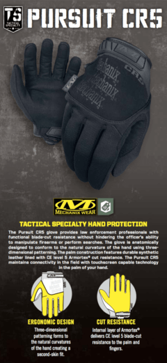 GUANTES TACTICOS PURSUIT NEGROS MECHANIX TAMAÑO L en internet