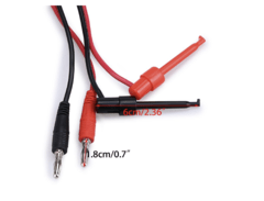 SET 2 MINI PINZAS DE PRUEBA TIPO GANCHO PARA TESTEOS ELECTRICOS 500V / 5A ESI - tienda online