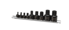 JUEGO DE TUBOS EXTRA-CORTOS MULTIESTRIADOS TAMPER 9 PZAS TITAN