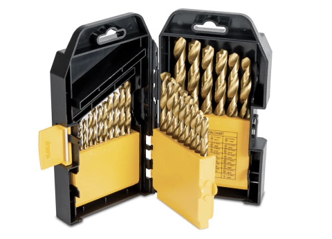 CAJA DE 29 MECHAS HSS BAÑO TITANIO DE 1/16 A 1/2 TITAN