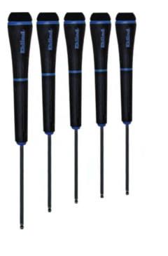 Set 5 Destornilladores Perilleros Allen Bola 1,5-4mm Eklind