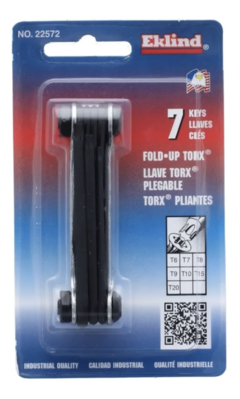 Set 7 Llaves Torx Tipo Manojo T6 A T20 Eklind - comprar online