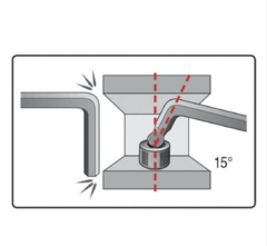 Llave Allen Bolita Larga en L 1/4" Eklind - tienda online