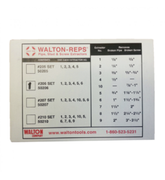 SET DE 6 EXTRACTORES DE ESPARRAGOS / TORNILLOS Y TUBOS WALTON - comprar online