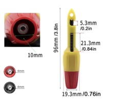 Set 2 Pincha Cables Con Guia Con Conector De 4mm AyR Tools en internet