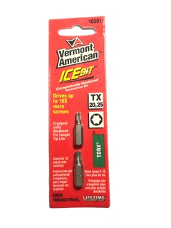 Set 2 Puntas Torx T20 Y T25 Enc. 1/4 American Vermont