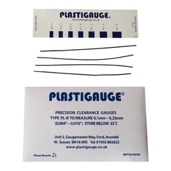 Set 4 Plastigauge / Plastigage 0.1 - 0.25mm (0.004 - 0.010") PL-B England - AYR Tools