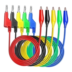 Juego De 5 Cables De Pruebas Doble Conexión + Cocodrilo Automotriz Esi - comprar online