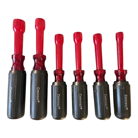 Set 6 Destornilladores Para Tuercas 3/16" A 9/162" 1000v Crescent