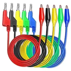 Juego De 5 Cables De Pruebas Doble Conexión + Cocodrilo Automotriz Esi - comprar online