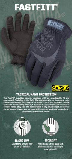 GUANTES TACTICOS FASTFIT WOLF MECHANIX TAMAÑO S en internet