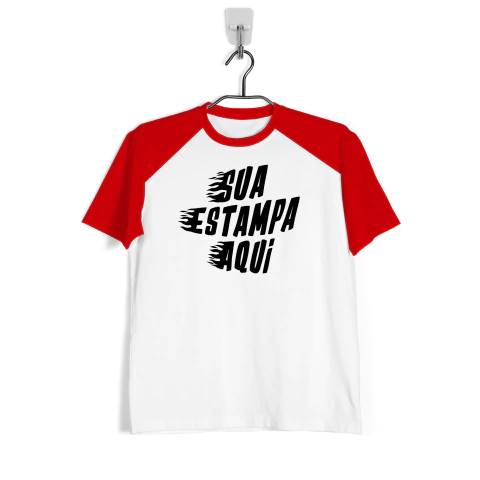 Imagem do Camiseta Raglan Personalizada Unisex Diversas Cores
