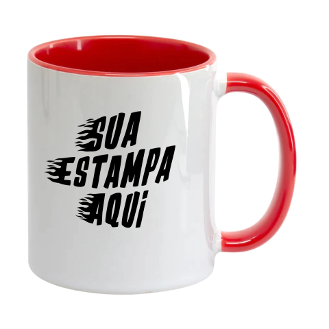 Caneca Cerâmica Diversas Cores - Arte e Criação Camisetas, Canecas Personalizados