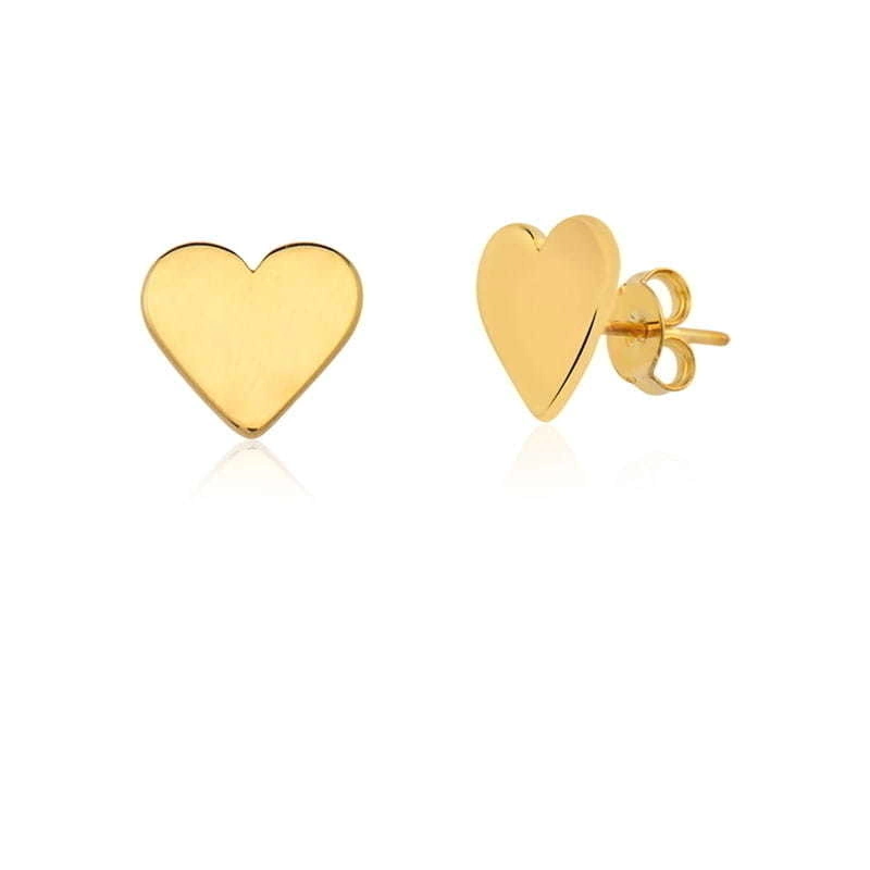 Brinco Amor Coração Dourado