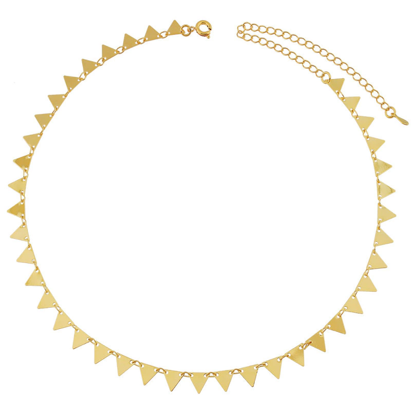 Colar Indian Triângulos Dourado