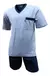 PIJAMA HOMBRE MANGA CORTA PANTALON CORTO LISO (24.239) - comprar online