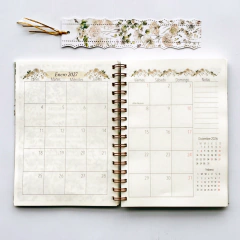 Agenda Semana a la Vista "Wildflower" Formato Horizontal - C2designs