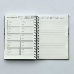 Agenda Semana a la Vista "Marmol B&N" Formato Vertical - tienda online