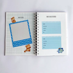 Cuaderno pediatrico “Conejito Celeste" - C2designs