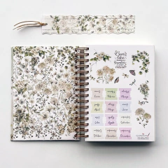 Agenda Semana a la Vista "Wildflower" Formato Horizontal en internet