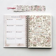 Agenda Semana a la Vista"Roses" Formato Vertical
