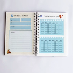 Cuaderno pediatrico “Conejito Celeste" - comprar online